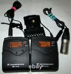 SENNHEISER SK100, EK100 G3 B Band ME-2 Lav Mic Wireless Transmitter & Receiver