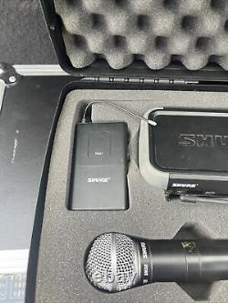 SHURE PGX4/PGX1/PS20/pg58 WIRELESS TRANSMITTER, RECEIVER WithCASE, & Microphone
