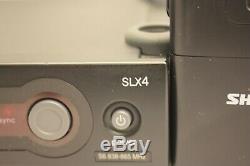 SHURE SLX4 RECEIVER S6 838-865MHz & SLX1 WIRELESS TRANSMITTER