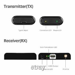 SIIG USB-C to HDMI Wireless Extender Kit, AV Transmitter & Receiver 1080P 30M