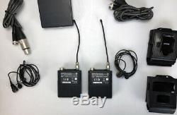 SONY DWR-S01 2ch Digital Receiver + 2 x DWT-B01 Transmitters + 2 x Sony Mics