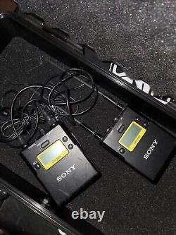 SONY URX-P03/ UTX-BO3 DIGITAL PORTABLE WIRELESS RECEIVER TRANSMITTER & XLR'S 2p