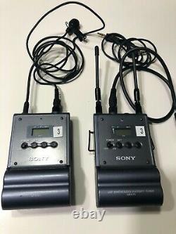 SONY UTX B1 & URX P1 Wireless Lavalier Microphone Transmitter & Receiver Set