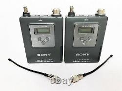 SONY Wireless System (2-Channel) WRR-862B Dual Receiver & WRT-8B Transmitters