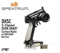 SPEKTRUM DX5C 5-Channel DSMR Surface Radio withSR6100AT Receiver SPM5120