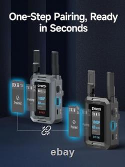 SYNCO XVision Wireless Video Transmission System 1TX + 1RX 1080P 60FPS HD Output