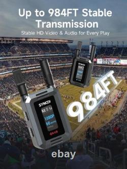 SYNCO XVision Wireless Video Transmission System 1TX + 1RX 1080P 60FPS HD Output