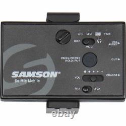 Samson Go Mic Mobile Receiver with LM8 Lavalier and Belt Pack Transmitter