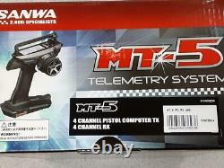 Sanwa/Airtronics MT-5 FH5 4-Channel 2.4GHz Radio System withRX-493i Receiver New