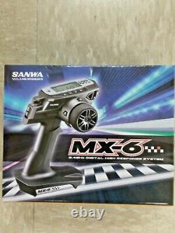 Sanwa/Airtronics MX-6 FH-E 3-Channel 2.4GHz Radio System withRX-391W Receiver New