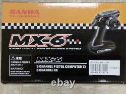 Sanwa/Airtronics MX-6 FH-E 3-Channel 2.4GHz Radio System withRX-391W Receiver New