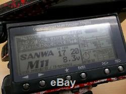 Sanwa M11x rc radio Transmitter 2.4GHz Airtronics hard case no receiver battery