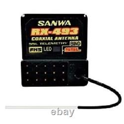 Sanwa M17 4-Channel 2.4GHz Radio System with RX-493 101A32411A SSL SXR New Japan