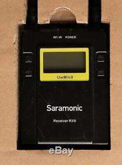 Saramonic UWMIC9 Wireless Lav Mic System, dual receiver & 2 x transmitters