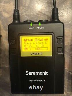 Saramonic Uwmic10 Uhf Wireless Microphone Receivers Rx10 Transmitter Tx10