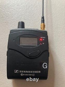 Sennheiser EK300 IEM G3 Beltpack receiver- G 566-608mhz, backlight not working