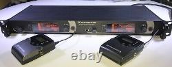 Sennheiser EM 2050 2-Ch. Diversity Receiver WithPC Control & 2-SK 2000XP BELTPACK