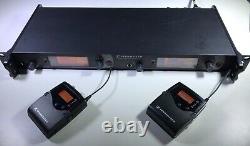 Sennheiser EM 2050 2-Ch. Diversity Receiver WithPC Control & 2-SK 2000XP BELTPACK