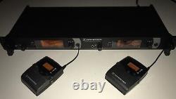 Sennheiser EM 2050 2-Ch. Diversity Receiver WithPC Control & 2-SK 2000XP BELTPACK