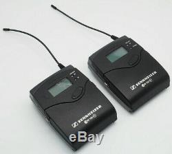 Sennheiser EW 100 G3 Bodypack Transmitter & Receiver withLav Mic & Manual + Case