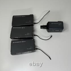 Sennheiser EW 500 Wireless Body/Belt Pack Transmitters And (1) Plug On Lot of 3