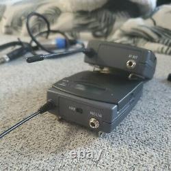 Sennheiser EW100 G2 Transmitter TX Receiver RX Lavalier Lapel Wireless Mic Kit