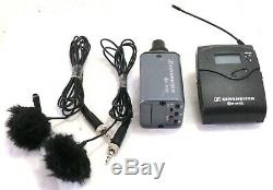 Sennheiser EW100 G3 Microphone Set with transmitter, receiver, 2x Levallier mics