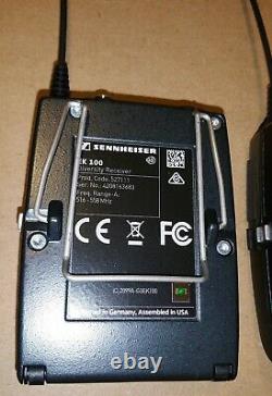 Sennheiser EW100 G3 Wireless Microphone Full Set Receiver Transmitter Mic XLR