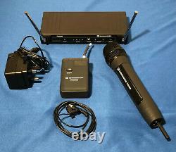 Sennheiser Freeport Handheld, plus Lapel Mic, Belt pack transmitter and receiver