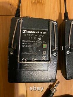 Sennheiser ew100 ENG Set G3 Wireless Microphone Transmitter Receiver Lav Mic XLR