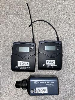 Sennheiser ew100 g2 wireless microphone receiver and two transmitters Kit