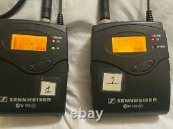 Sennheiser ew100G3 wireless lapel mic transmitter receiver system ENG broadcast