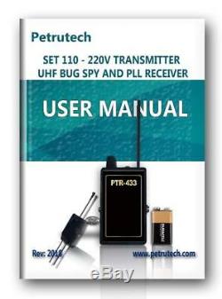 Set 110 / 220V UHF Mains Room Quartz Transmitter / PLL Receiver STABLE & SAFE