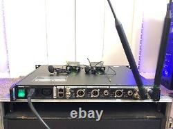 Shure Axient AXT400 receiver 470-698 UR1 bodypack microphone transmitters G1 H4