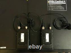 Shure Axient AXT400 receiver 470-698 UR1 bodypack microphone transmitters G1 H4