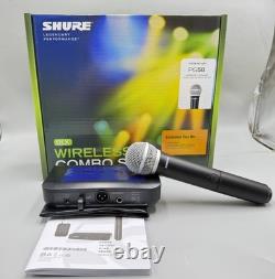 Shure BLX24 PG58 Vocal System withBLX4 Wireless Receiver and Handheld Transmit New