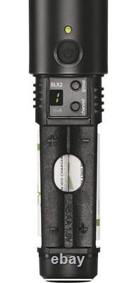 Shure BLX288/PG58 Handheld Wireless Microphone System Come with 2 Microphone US