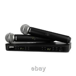 Shure BLX288-SM58 H11 Frequency Band Wireless Dual Microphone System Silver