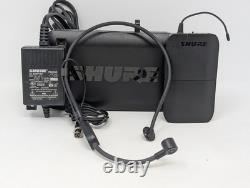 Shure BLX4 Wireless Receiver BLX1 Bodypack Transmitter H9 Band Headset Mic Power