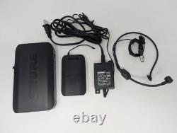 Shure BLX4 Wireless Receiver BLX1 Bodypack Transmitter H9 Band Headset Mic Power