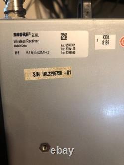 Shure MX890 Transmitter MX410 10 Microphone SLX4 518-542 MHz Wireless Receiver