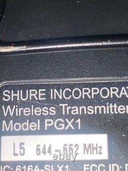 Shure PGX1 Wireless Bodypack Transmitter + shure WH20 mic