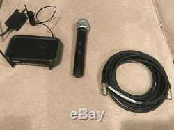 Shure PGX4 Wireless Receiver With PGX 2 SM58 Transmitter (Mic) H6 524-542MHz+cable