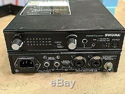 Shure PSM600 Wireless Transmitter (2X) Full Rack and 2 receivers with rack mount