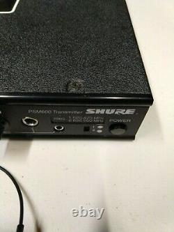 Shure PSM600 Wireless Transmitter & Receiver In-Ear Monitors 626.475/632.550MHz