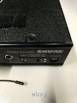 Shure PSM600 Wireless Transmitter & Receiver In-Ear Monitors 647.525/653.375MHz