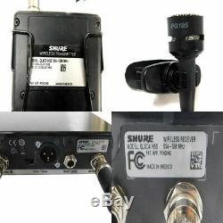 Shure QLXD4 Digital Wireless Receiver with QLXD1 Wireless Transmitter & PG185 Mic