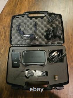 Shure Reciever PGX4, Shure Wireless Transmitter PGX1 & WH20 Head Mic + Hard Case