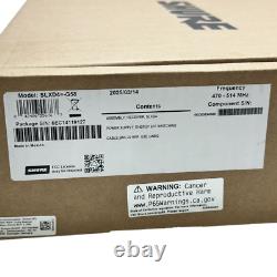 Shure SLXD4 G58 Single Receiver Digital Wireless Band G58 470 to 514 MHz Open
