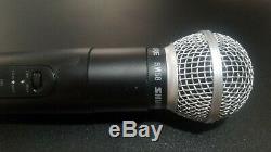 Shure SM58 LX2 Wireless Microphone Transmitter DFR11Q Wireless Receiver 237.8